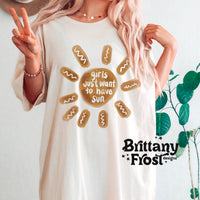 Girls Just want to have sun Summer Unisex Garment-Dyed T-shirt