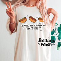 Lil weenie Hot dog Unisex Garment-Dyed T-shirt