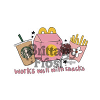 Snacks PNG Sublimation