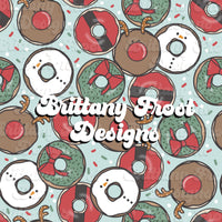 Christmas Donuts Seamless File