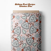Hippo Christmas Pink