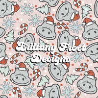 Hippo Christmas Pink