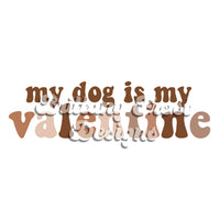 Dog Valentine Sublimation PNG