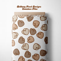 Neutral Candy Hearts Seamless File