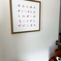Alphabet Wall Art Digital Download