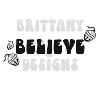 Believe Christmas Train PNG Sublimation