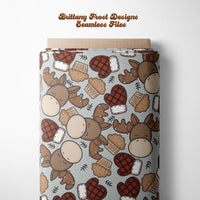 Winter Moose Seamless File