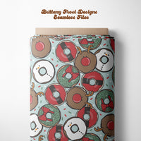 Christmas Donuts Seamless File