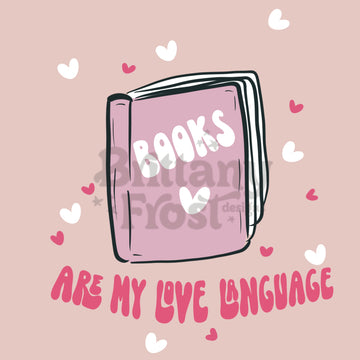 Books Love Language PNG transparent background