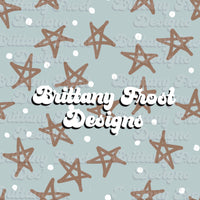 Boho Christmas Stars Blue