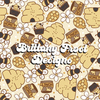 Bee Birthday Seamless File