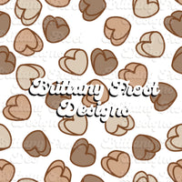 Neutral Candy Hearts Seamless File