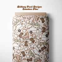 Christmas Campers seamless File