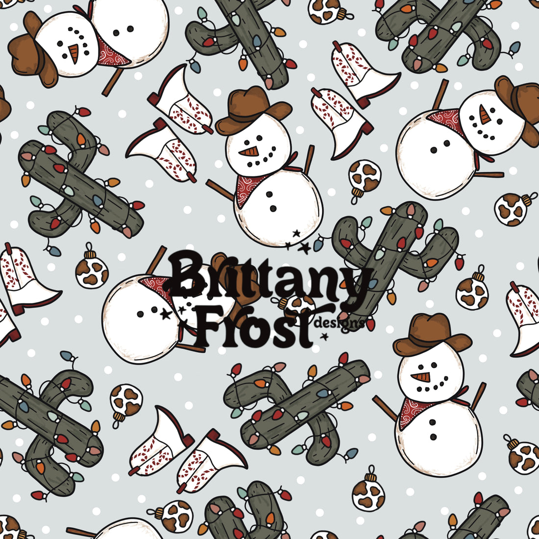 Cowboy Snowman