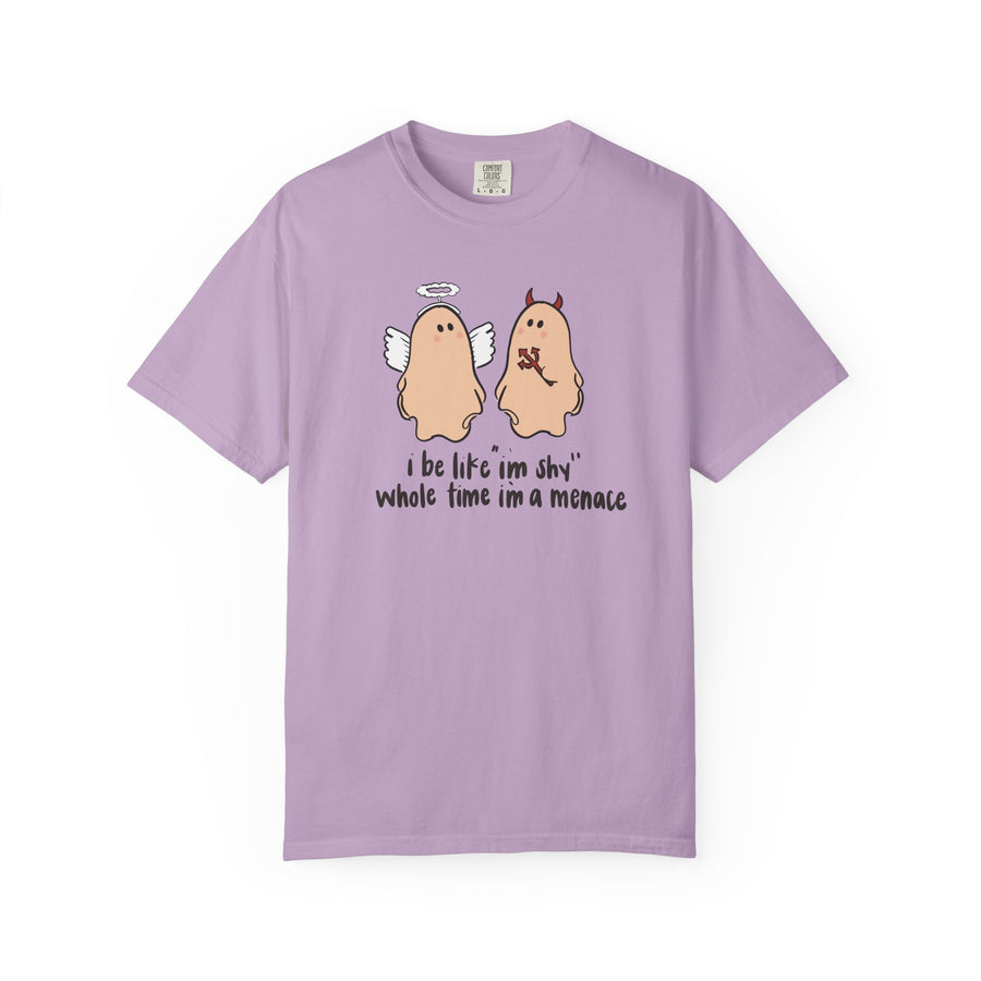 Menace Halloween Unisex Garment-Dyed T-shirt
