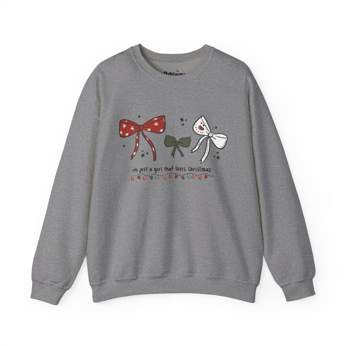 Just a girl that Loves Christmas Unisex Heavy Blend™ Crewneck Sweatshirt