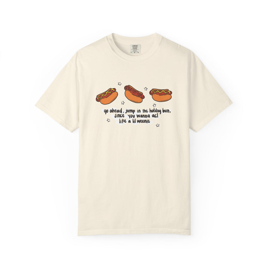 Lil weenie Hot dog Unisex Garment-Dyed T-shirt