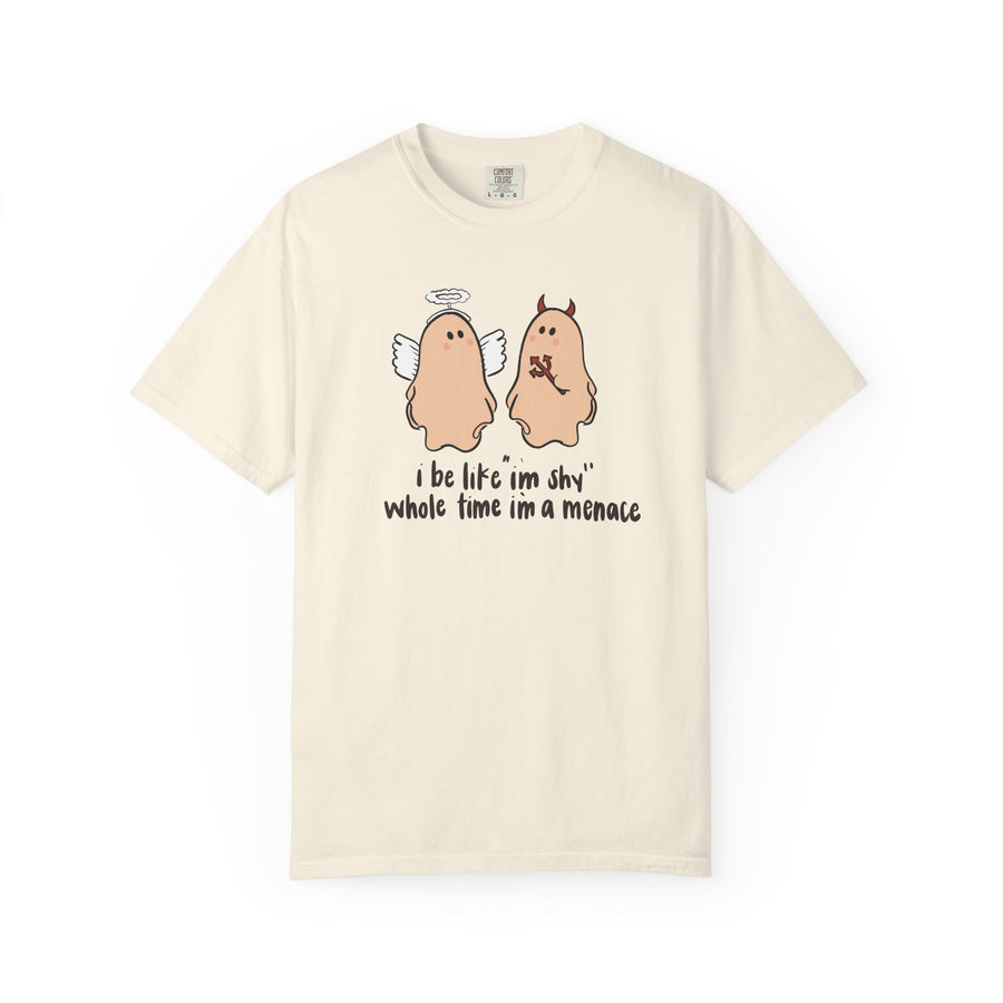 Menace Halloween Unisex Garment-Dyed T-shirt