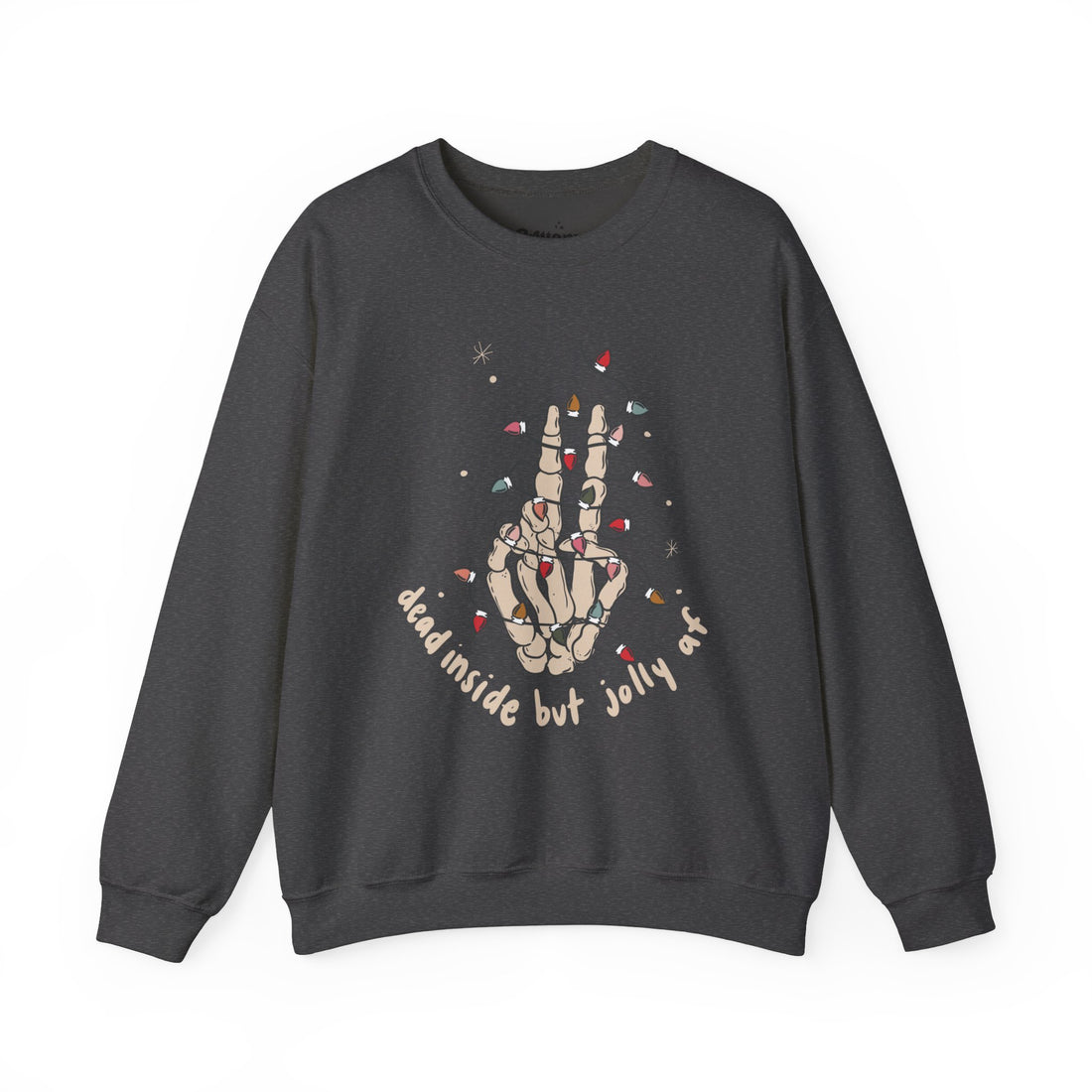 Dead inside But Jolly Unisex Heavy Blend™ Crewneck Sweatshirt