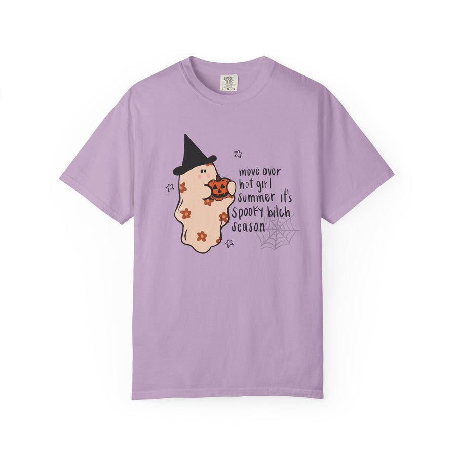 Spooky Bitch Season HalloweenvUnisex Garment-Dyed T-shirt