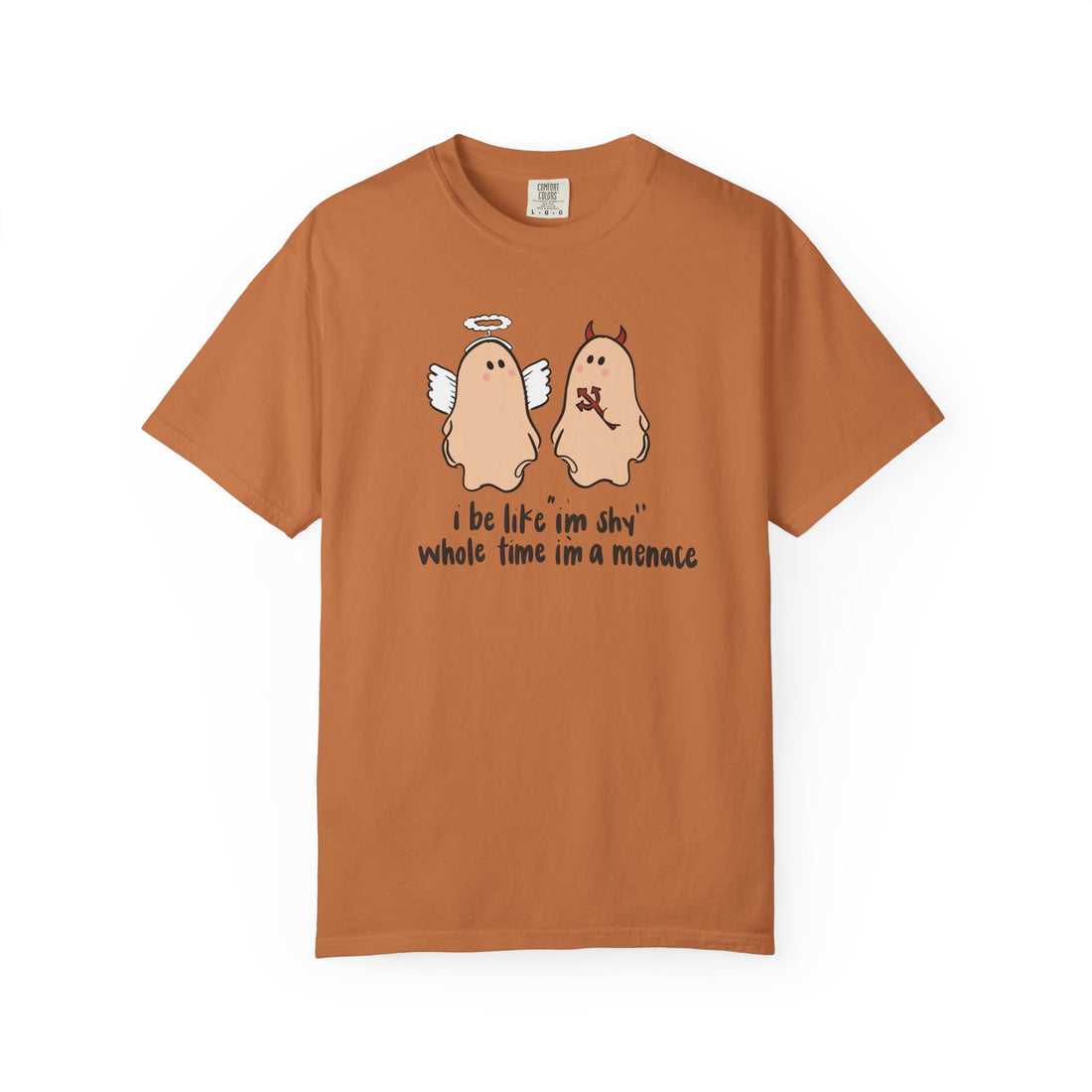 Menace Halloween Unisex Garment-Dyed T-shirt