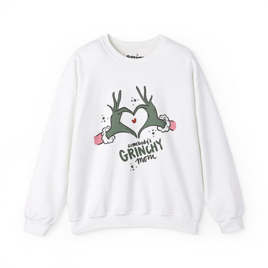 Grinchy Mom Unisex Heavy Blend™ Crewneck Sweatshirt