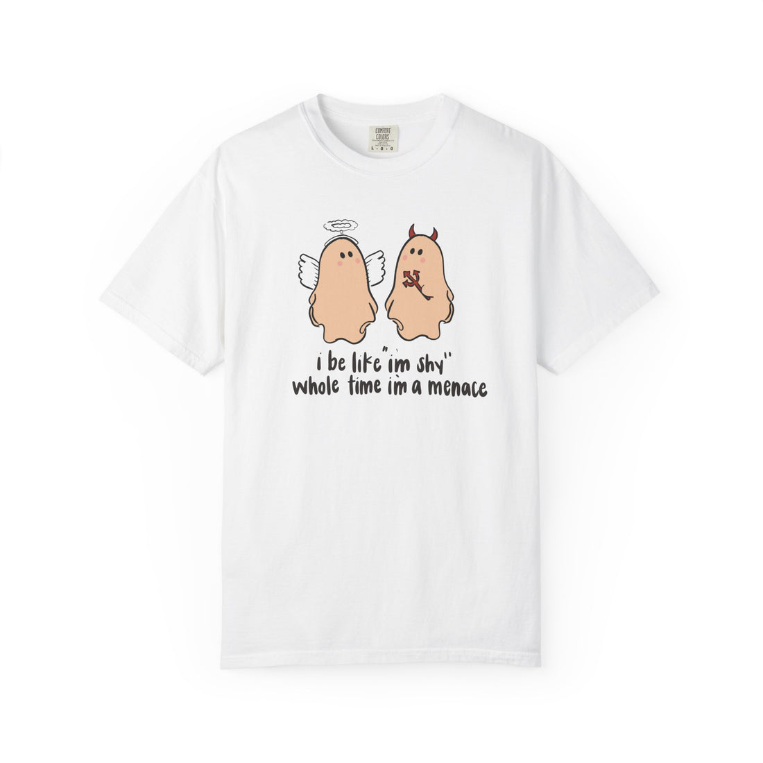 Menace Halloween Unisex Garment-Dyed T-shirt