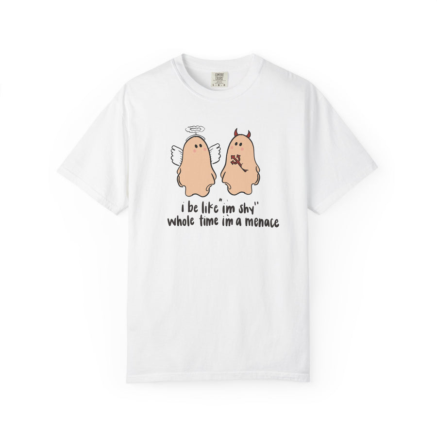 Menace Halloween Unisex Garment-Dyed T-shirt