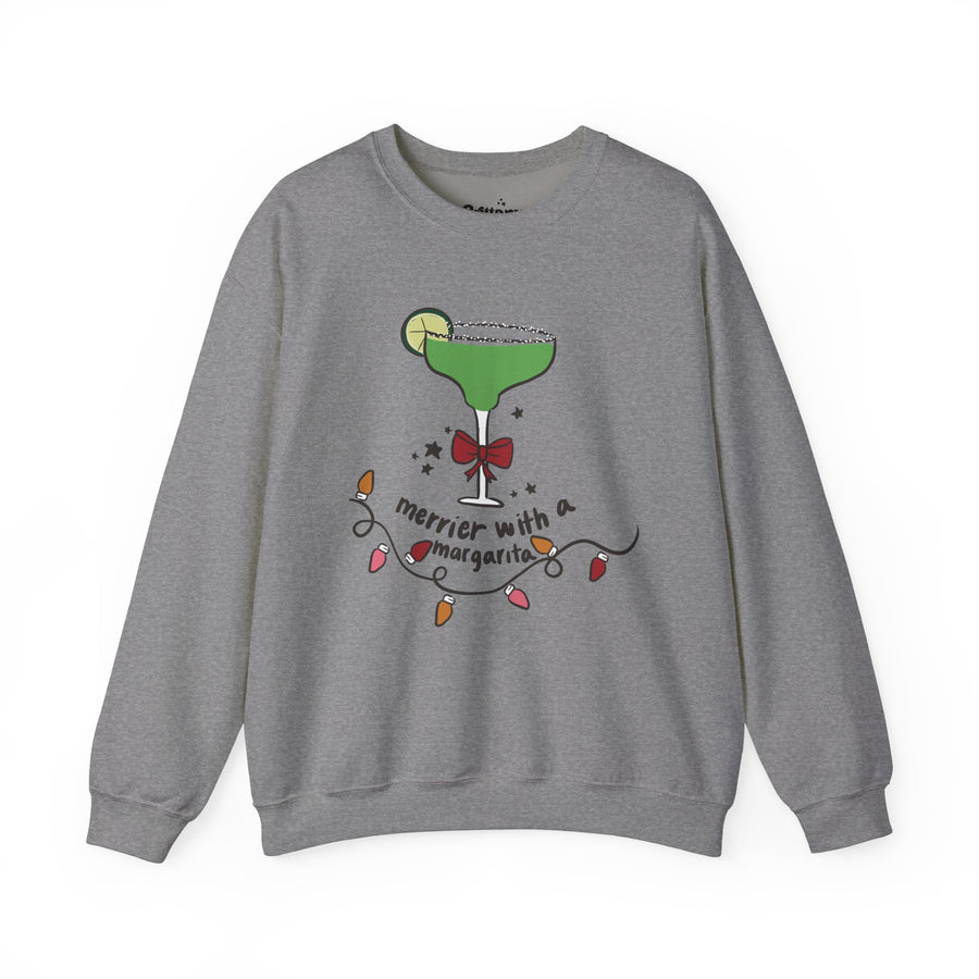 Merrier with a Margarita Unisex Heavy Blend™ Crewneck Sweatshirt