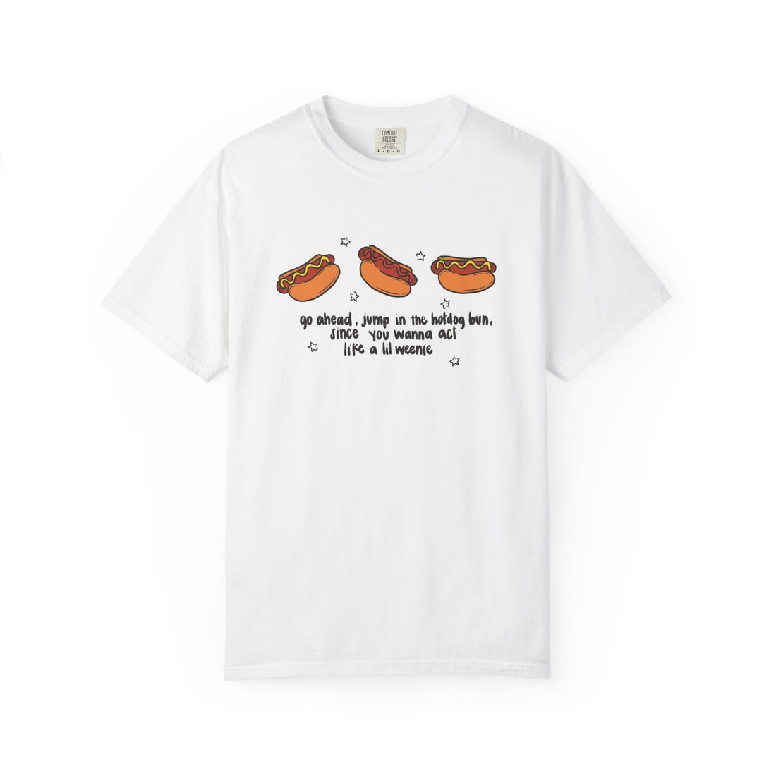 Lil weenie Hot dog Unisex Garment-Dyed T-shirt