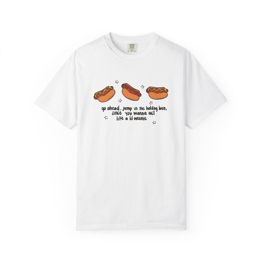Lil weenie Hot dog Unisex Garment-Dyed T-shirt