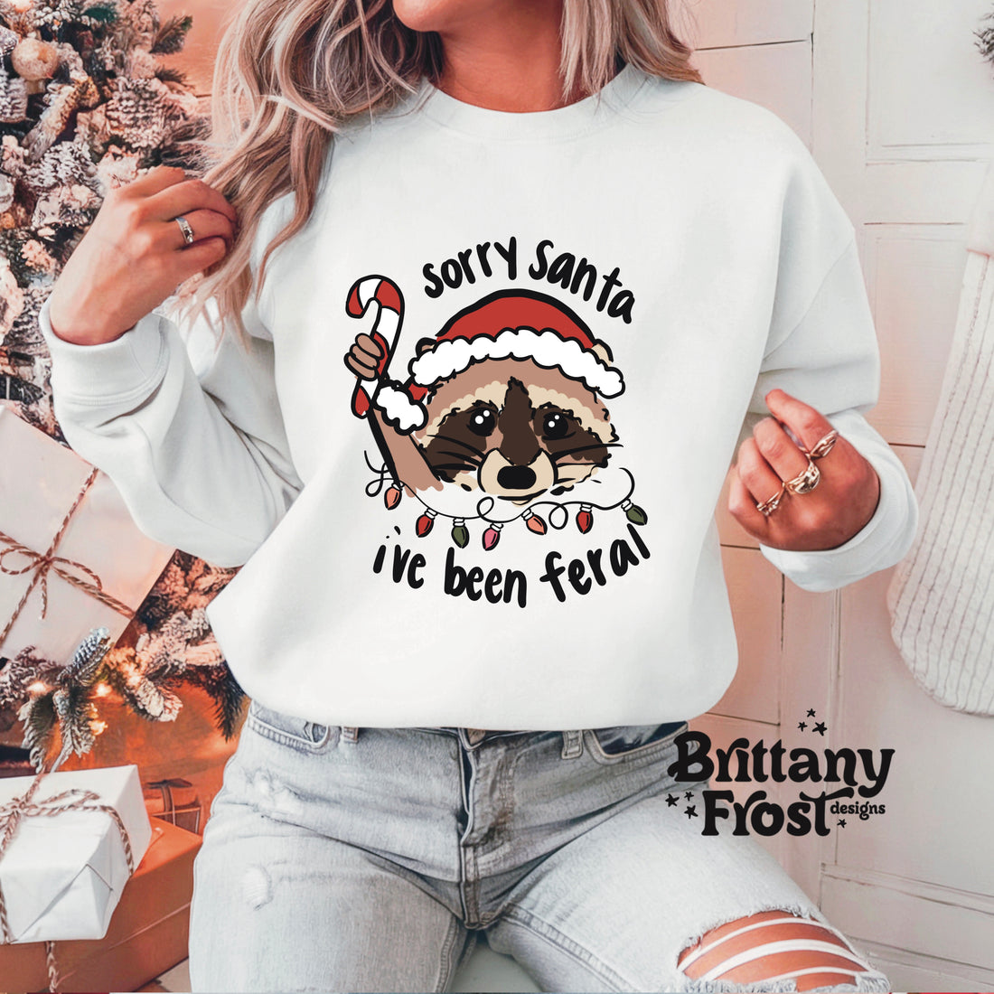 Santa I’ve been Feral Unisex Heavy Blend™ Crewneck Sweatshirt