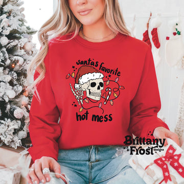 Santa’s Hot Mess Unisex Heavy Blend™ Crewneck Sweatshirt