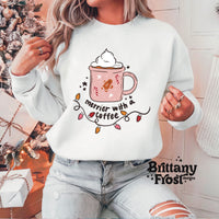 Merrier with coffee Unisex Heavy Blend™ Crewneck Sweatshirt