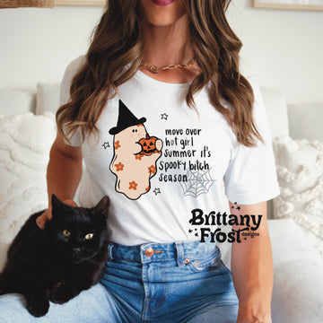 Spooky Bitch Season HalloweenvUnisex Garment-Dyed T-shirt