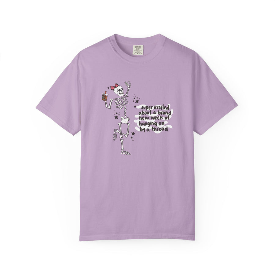 Hanging on by a thread Unisex Garment-Dyed T-shirt