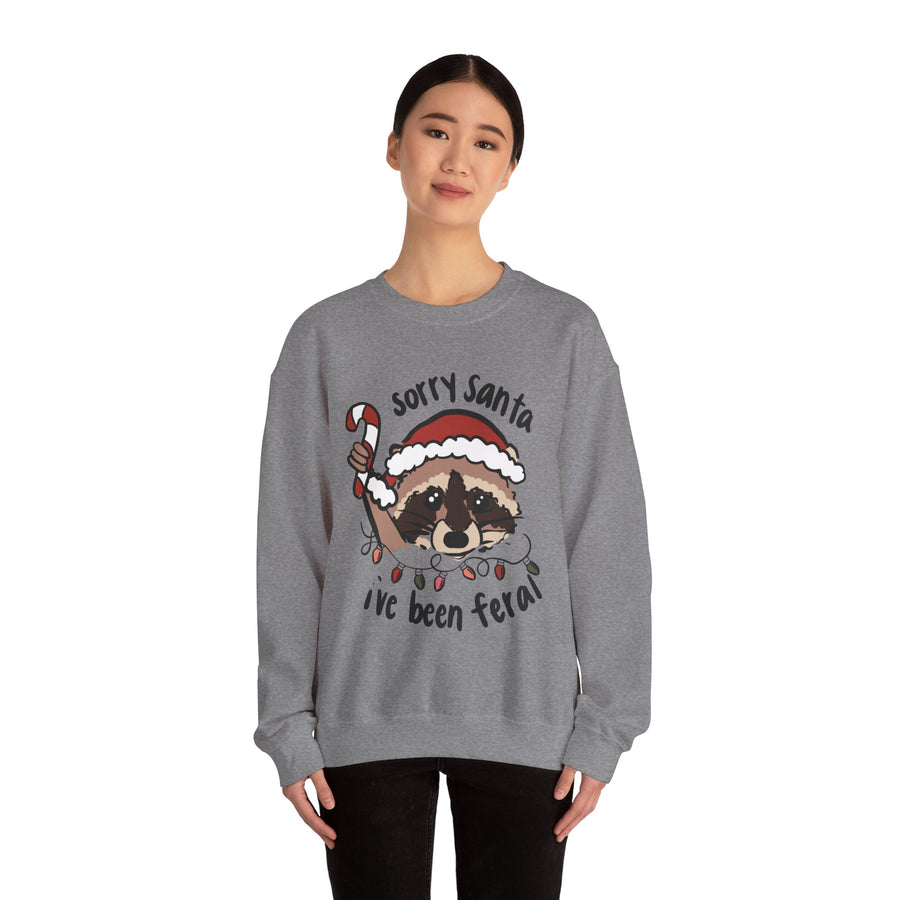 Santa I’ve been Feral Unisex Heavy Blend™ Crewneck Sweatshirt