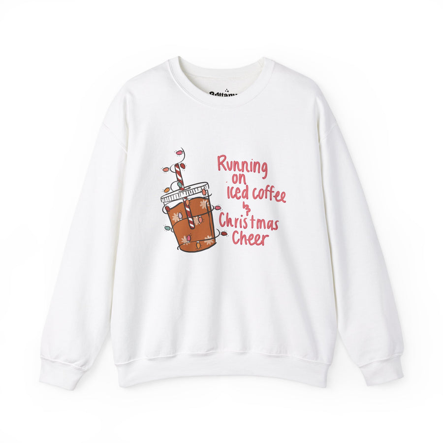 Running on iced coffee Unisex Heavy Blend™ Crewneck Sweatshirt