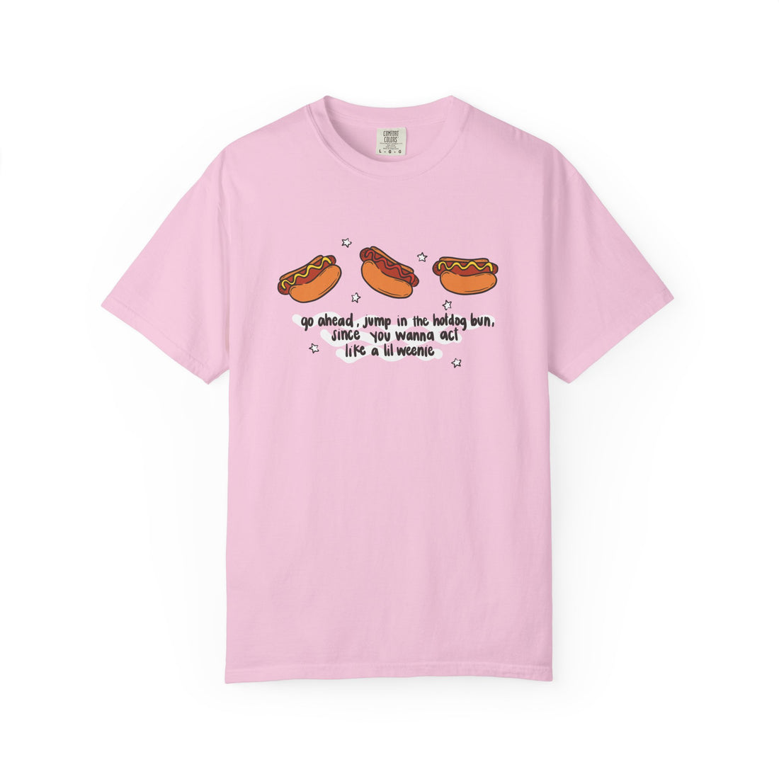 Lil weenie Hot dog Unisex Garment-Dyed T-shirt