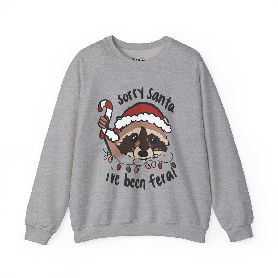 Santa I’ve been Feral Unisex Heavy Blend™ Crewneck Sweatshirt