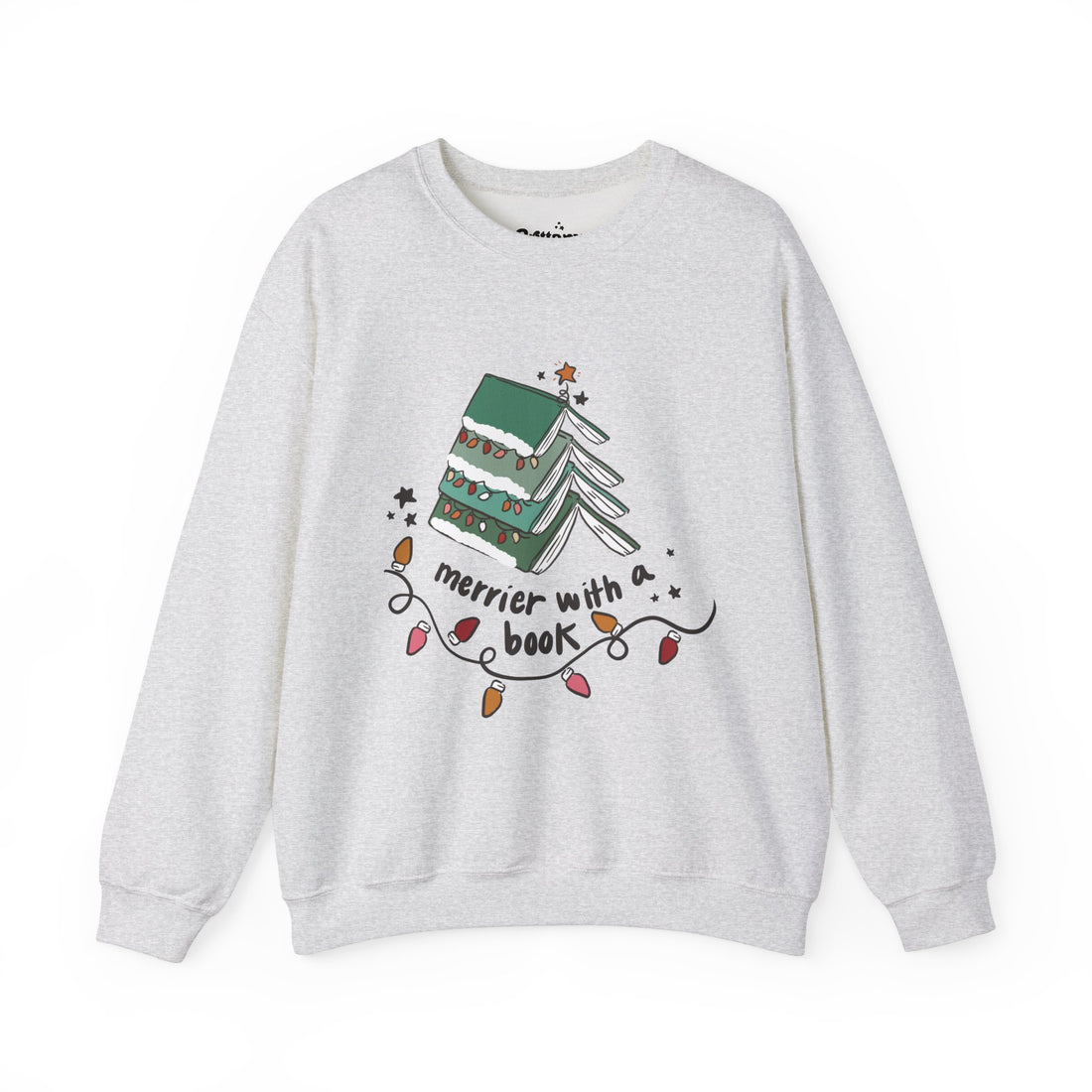 Merrier with Books Unisex Heavy Blend™ Crewneck Sweatshirt