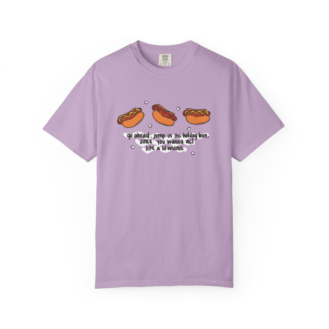 Lil weenie Hot dog Unisex Garment-Dyed T-shirt