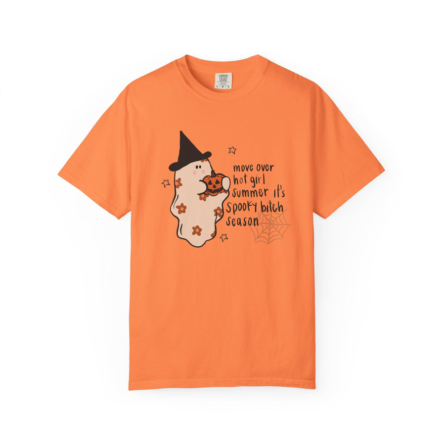 Spooky Bitch Season HalloweenvUnisex Garment-Dyed T-shirt