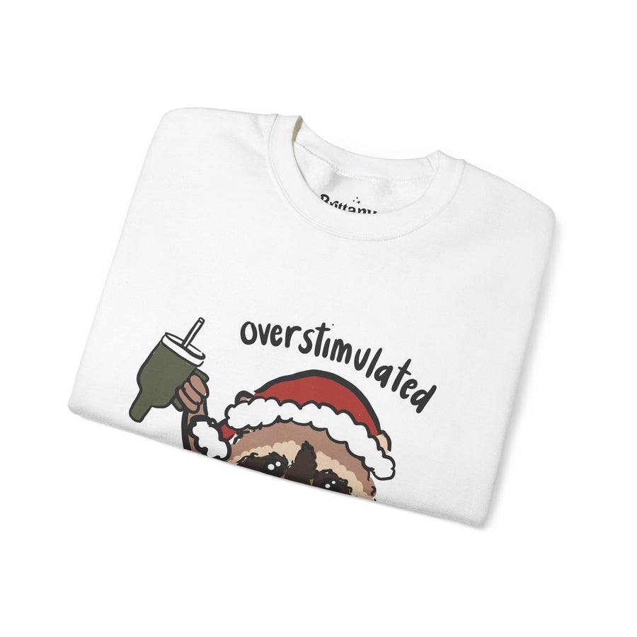 Overstimulated and Festive Unisex Heavy Blend™ Crewneck Sweatshirt