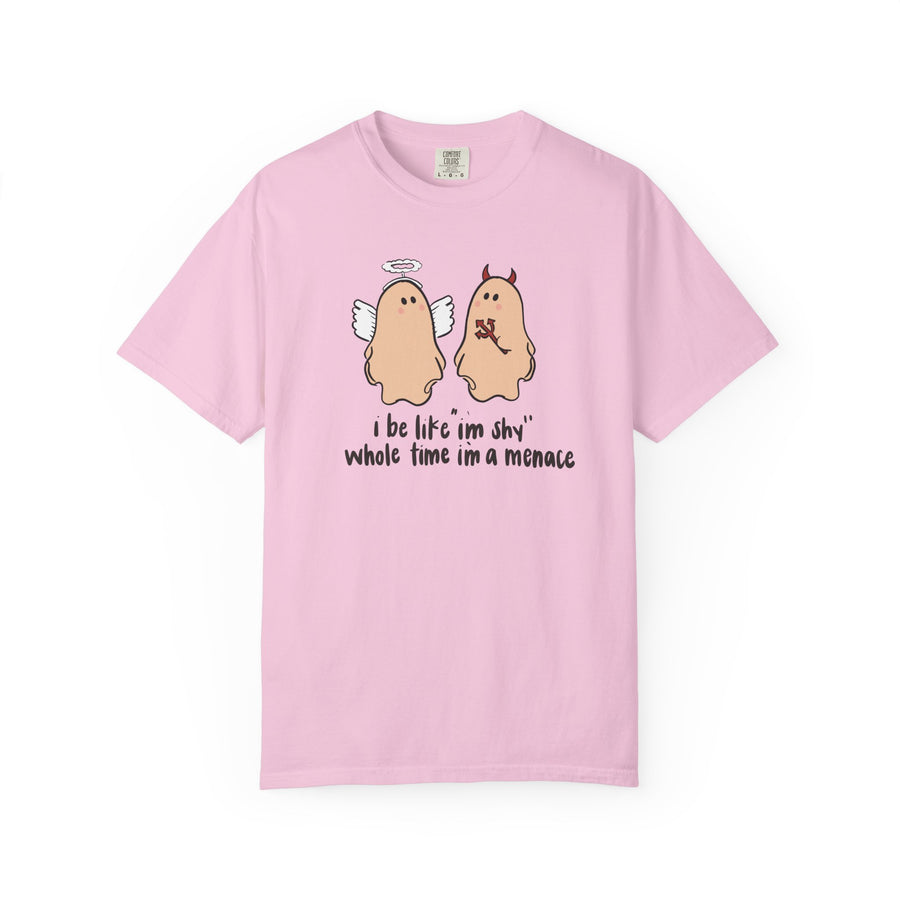 Menace Halloween Unisex Garment-Dyed T-shirt