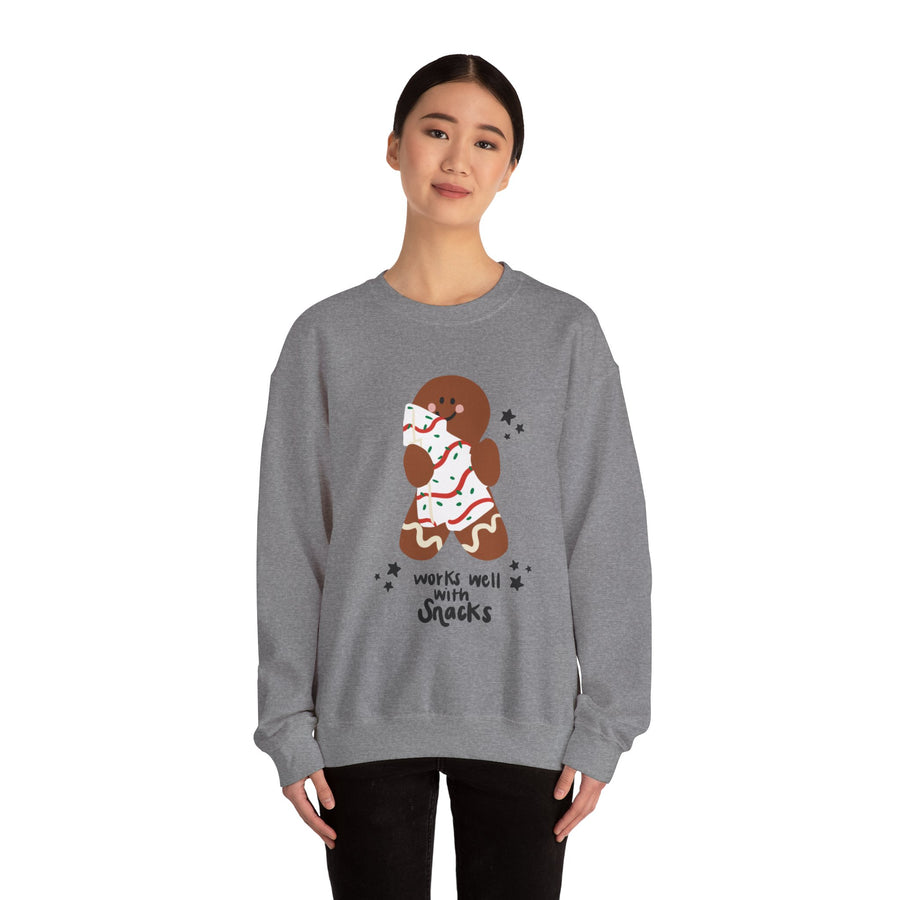 Works well with Snacks Unisex Heavy Blend™ Crewneck Sweatshirt