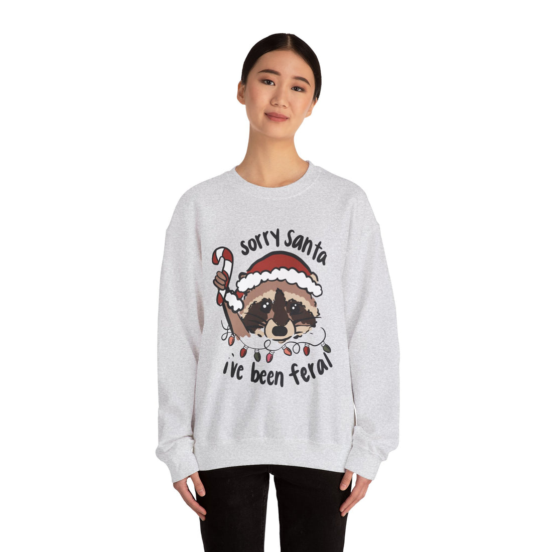 Santa I’ve been Feral Unisex Heavy Blend™ Crewneck Sweatshirt