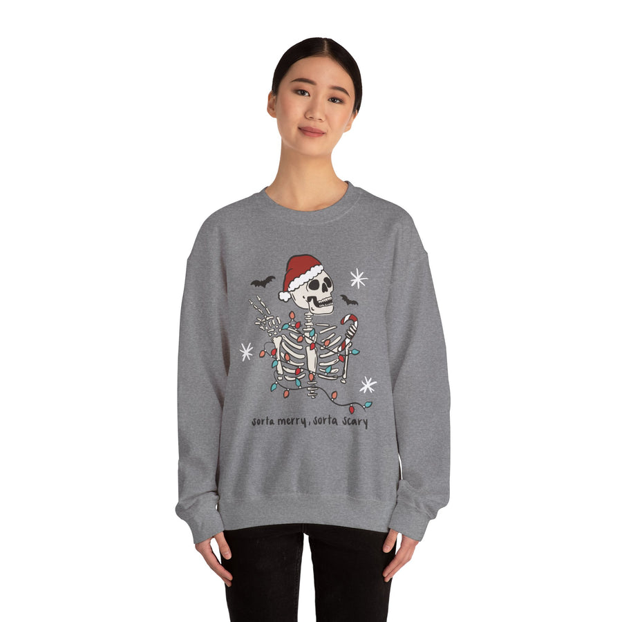 Sorta Merry Sorta Scary Unisex Heavy Blend™ Crewneck Sweatshirt