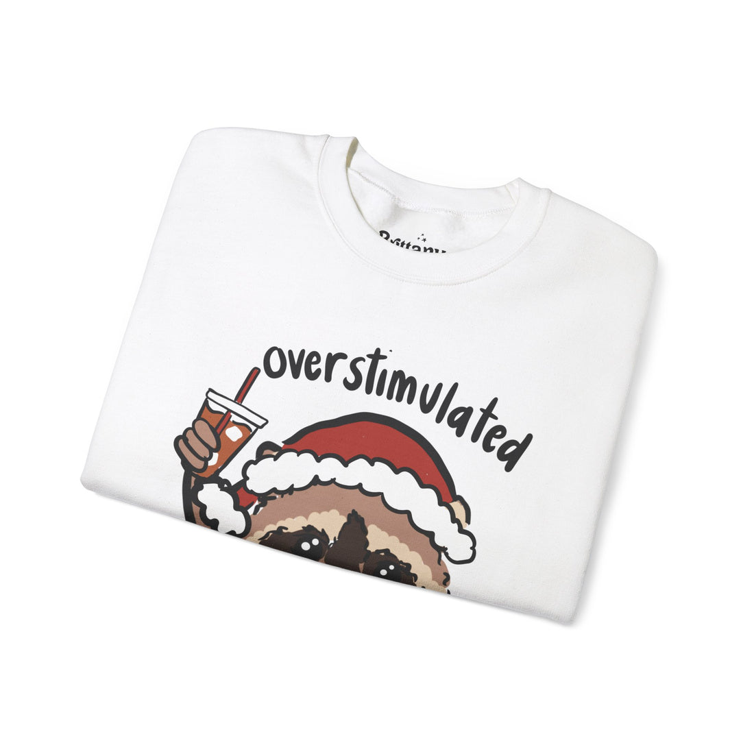 Overstimulated & Festive Coffee Unisex Heavy Blend™ Crewneck Sweatshirt