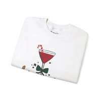 Merrier with a Martini Unisex Heavy Blend™ Crewneck Sweatshirt